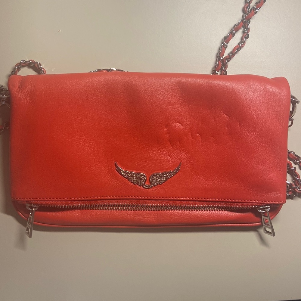 Zadig & Voltaire red leather purse